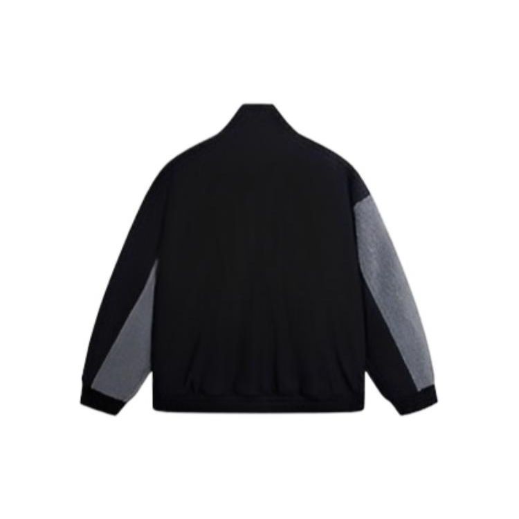 Li Ning CF Series Minimalist Brand Letter Print Drawstring Hem College Style Warm Casual Puffer Jacket Unisex Jacket AJMS157-1