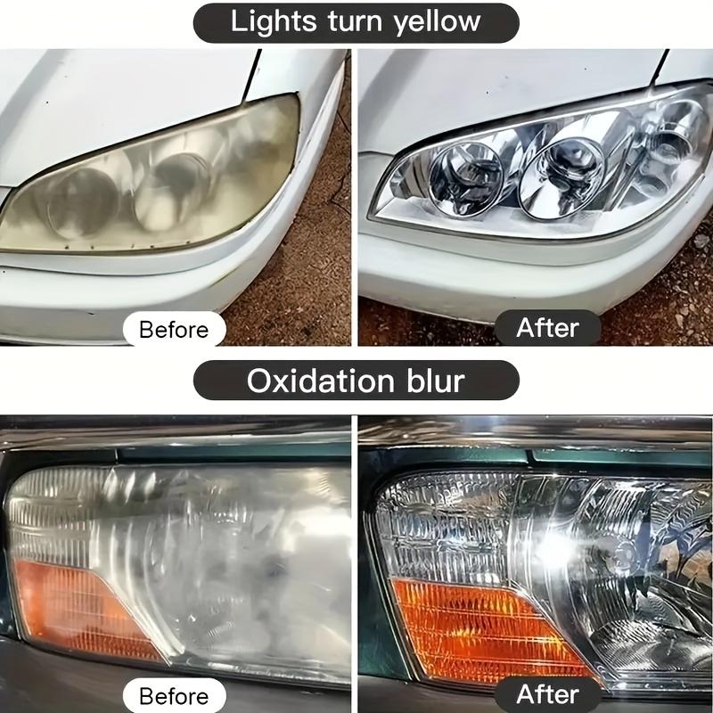 Headlight Repair Kit - Update Yellow Tone, Repair Scratches, Restore Brightness of Front and Rear Headlights, Car Light Repair