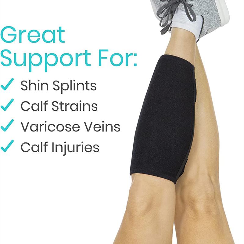 1Pcs Soft Calf Brace Neoprene Calf Sleeve Shin Splint Support Lower Leg Compression Wrap Increases Circulation Muscle Swelling