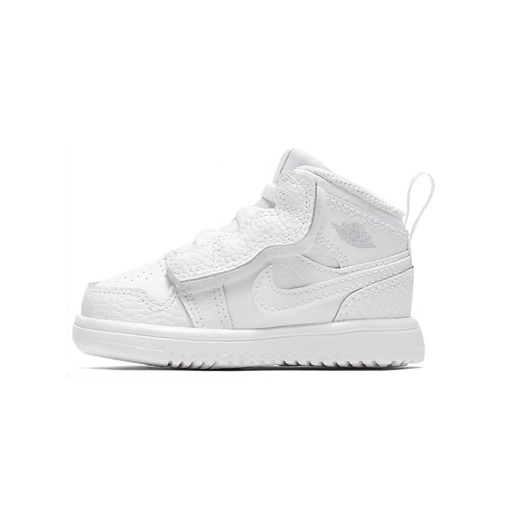 Jordan Air  1 Mid Alt Fuel Comfortable Casual High-Top Walker Shoes Baby Shoes White AR6352-109