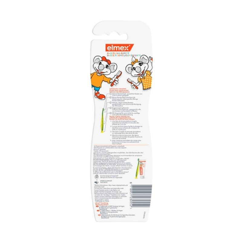 ELMEX Kinderzahnbürste (2er-Pack) (für Alter 2-6)