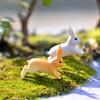 2Pcs Rabbit Ornament Miniature Figurine Fairy Garden Terrarium Landscape Decor