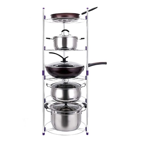 

Multifunctional Stainless Steel Pot Rack, Frying Pan Rack, 2-Tier, 3-Tier, 5-Tier Pot Lid Stand, Pot Lid Storage, Frying Pan Stand, Pot Rack, Kitchen