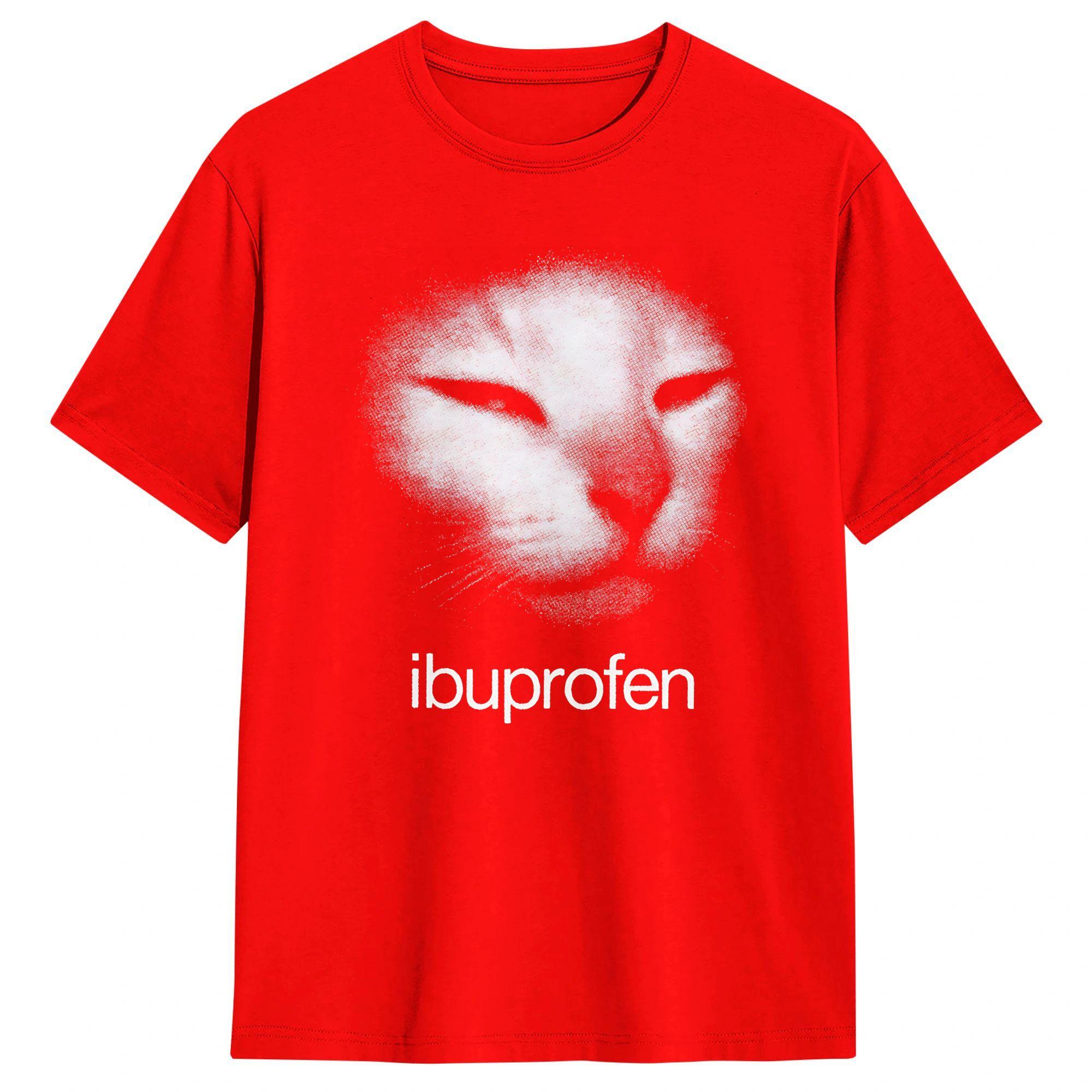 Cat Meme Ibuprofen T Shirt Summer Pure Cotton TShirts For Unisex Hip Hop Casual Tshirt ShortSleeve Vintage Clothes S