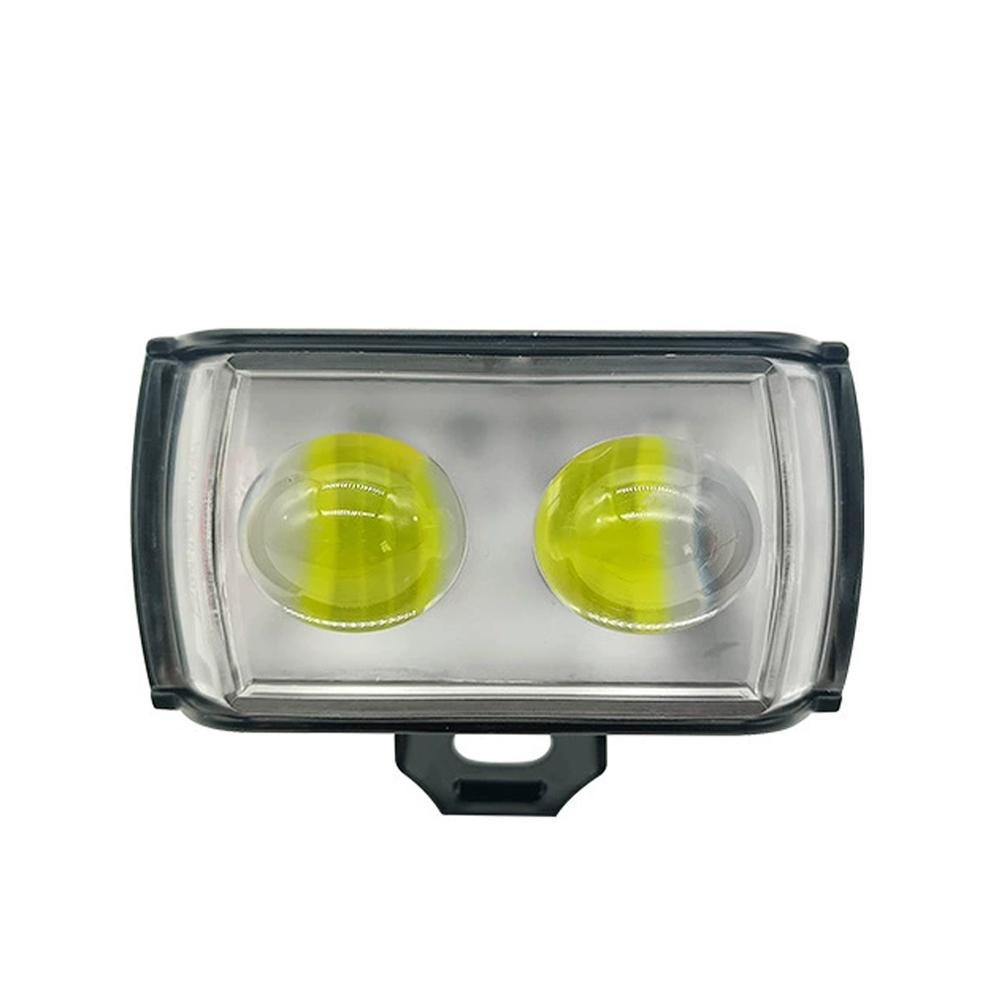 

Мотоциклетные светодиодные прожекторы с короткими трехсторонними линзами, фары ближнего и дальнего света, внешние для света электромобиля