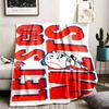 New York Mets Theme Personalized Outdoor Flannel Blankets Soft And Suitable For All Seasons Perfect For Sofas Beds And Camping