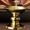 Alloy Oil Lamp Dish Candle Holders Tealight Candle Holder Buddhist Decoration Dimmable Buddhist Desktop Kerosene Light Holder