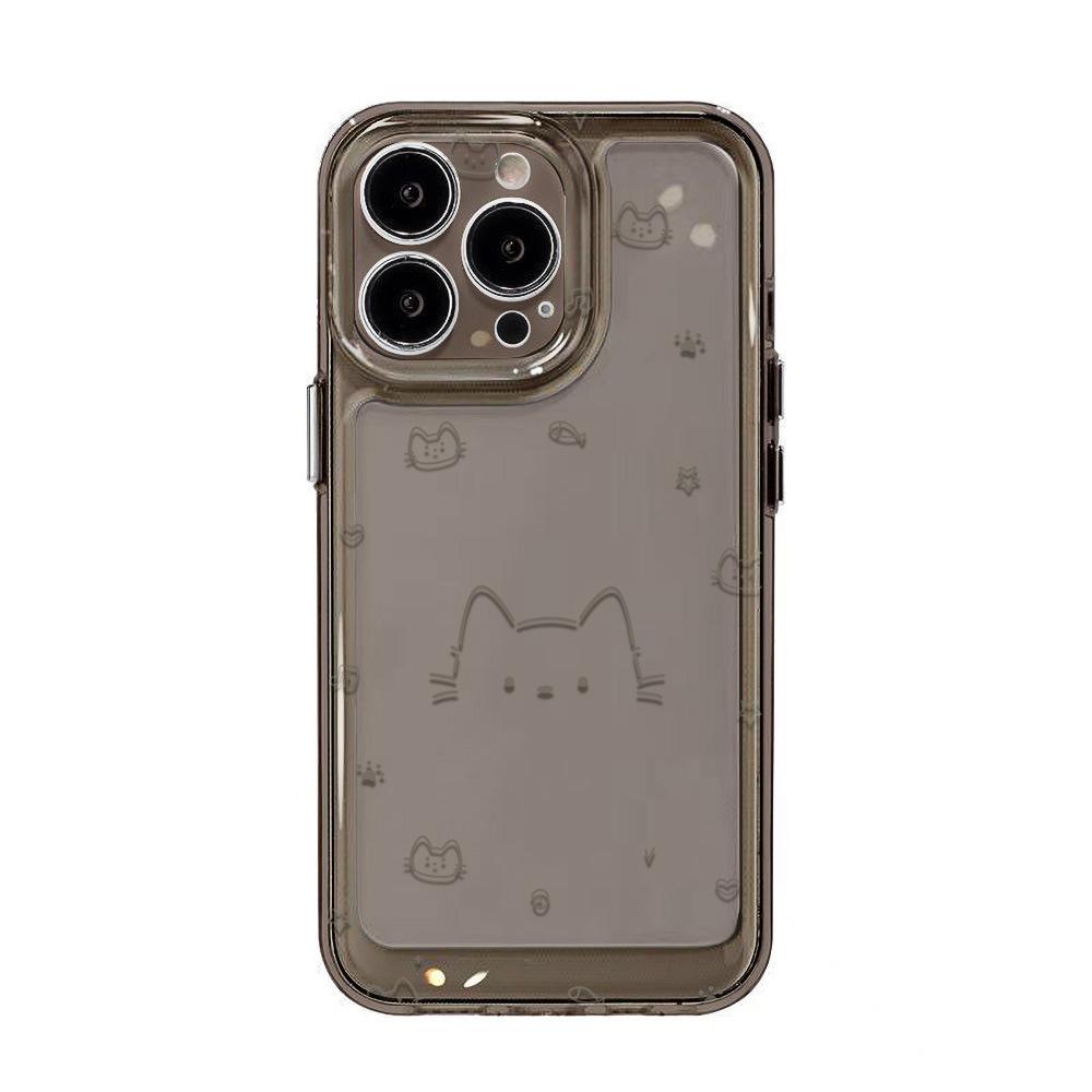 Applicable To iPhone17 Line Star Cat Mobile Phone Case 16pro Fine Hole X Apple 16 All-inclusive Apple 15 Niche