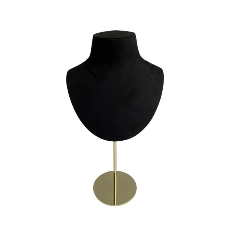 Mannequin Shaped Necklace Showcase Stand Stylish Portrait Model Jewelry Holder Tabletop Neckchain Pendant Display Rack
