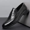 Fashion 2025 New Autumn Casual Loafers for Men Genuine Leather Business Dress Shoes Male Fashion Casual Black Designer Shoes Man