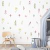 Watercolor Flowers Wall Decals Vintage Botanical Plant Wall Stickers Floral Mural for Bedroom Living Room Nursery Decor