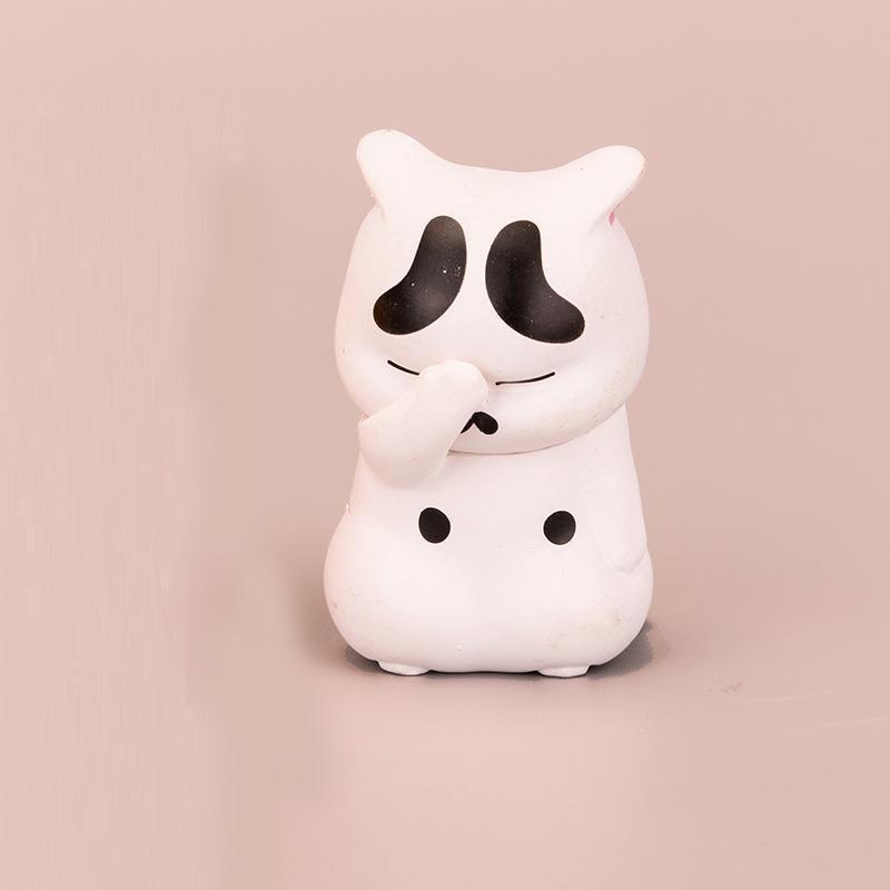 

Pet Cat Cake decoration Figurine Model Toys Kawaii Distressful Kitten Cat Figure Mini Animals home ornament Kid Xmas Gift білий