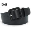 Women Belt Multi Holes Adjustable Length Square Buckle Faux Leather Waistband Jeans Dress Coats Candy Color Belt