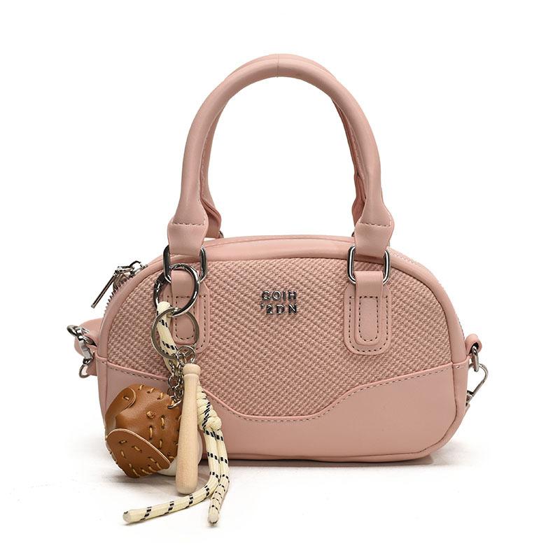 

Женская сумка Новая модная сумка Универсальная на плечо через плечо no pendant розовый