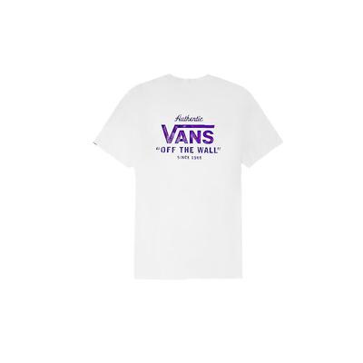 Vans T-shirt Unisex Bianco Girocollo Vestibilità Media Dritta VN0A54NAWHT