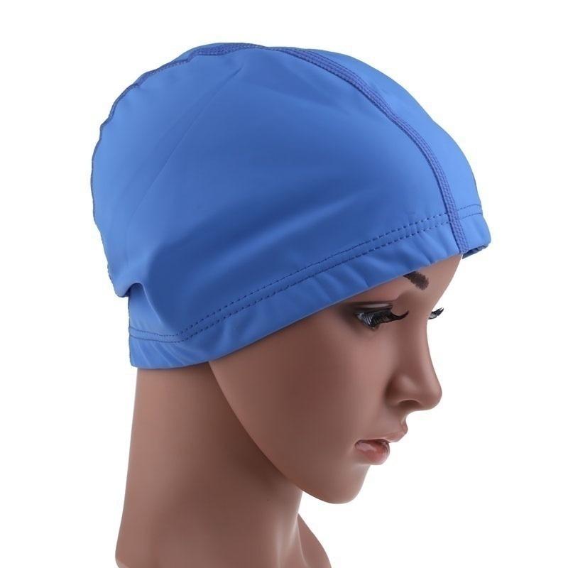 Adult Summer Winter Swimming Cap Elastic Solid Color Unisex Swimming Cap Stretch Waterproof Protect Ear Hat For Women And Men