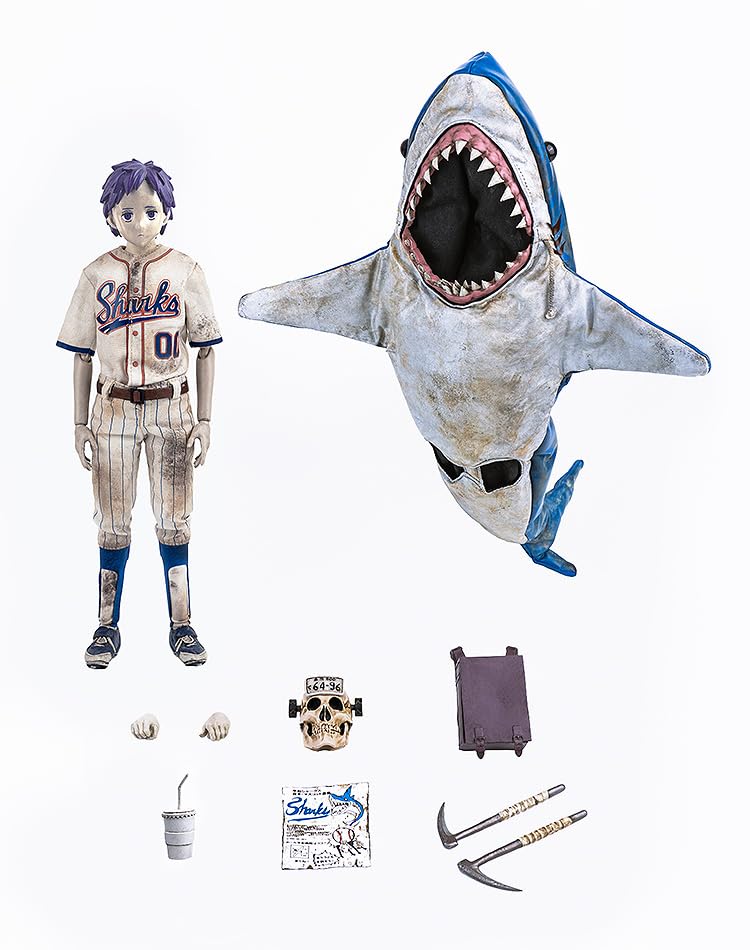Dorohedoro Ebisu Sharks Mascot Scale ABS PVC POM Painted Movable Figure with Magnets Fig-Zero [Peace Version] 1/6 & & [Cloth Outfit]