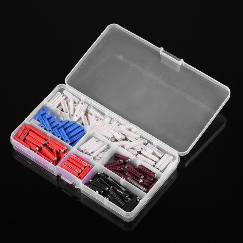 200Pcs Car Fuses European Automobile Fuses Assortment Set 5A 8A 10A 16A 25A 40A for European Car Old Style