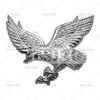 3D Flying Male Eagle Car Trunk Zinc Alloy Adhesive Badge Emblem Car Rear Body Tailgate Accessories Adhesive Styling Badge