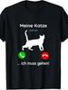 Summer Boys Girls Meine Katze ruft an ich muss gehen T shirt Kids Baby Youth Unisex Unisex Tee Novelty Cats lovers Gifts meme
