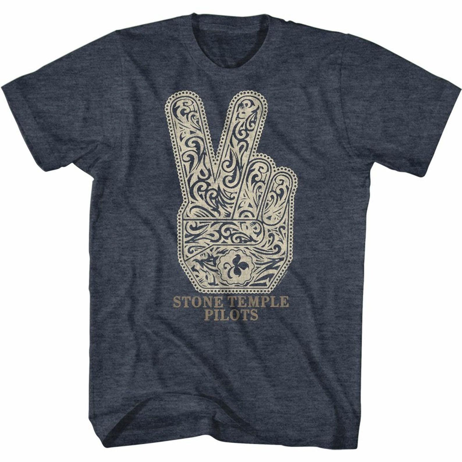 Взрослая футболка Stone Temple Pilots Peace Navy Heather L