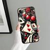 Poker Mushroom Case for Apple iPhone 17 Pro Max 13 15 Pro 7 8 Air 12 11 14 16 XR XS MAX Funda Phone Cover