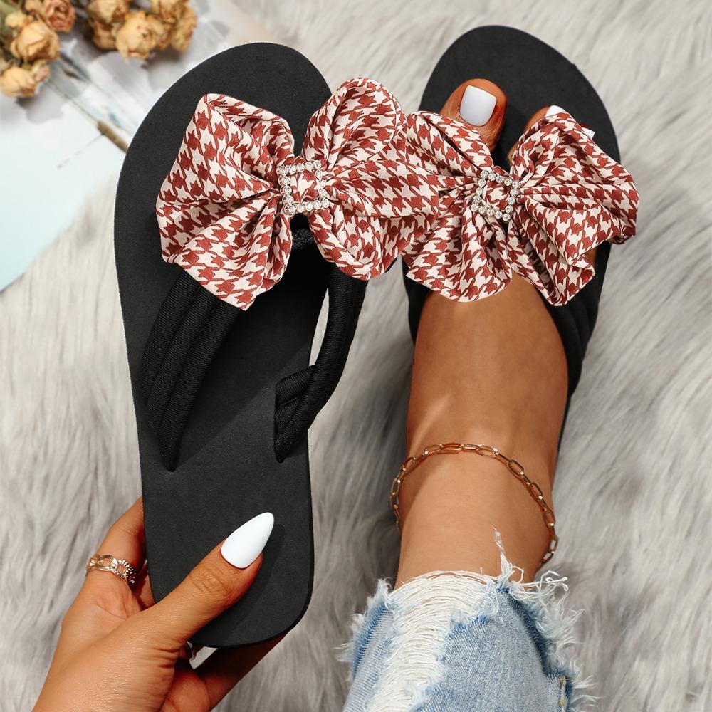 

Женская обувь Летняя элегантная кисточка нескользящая удобная дышащая плоская обувь для отдыха на природе пляжная обувь 42 винный