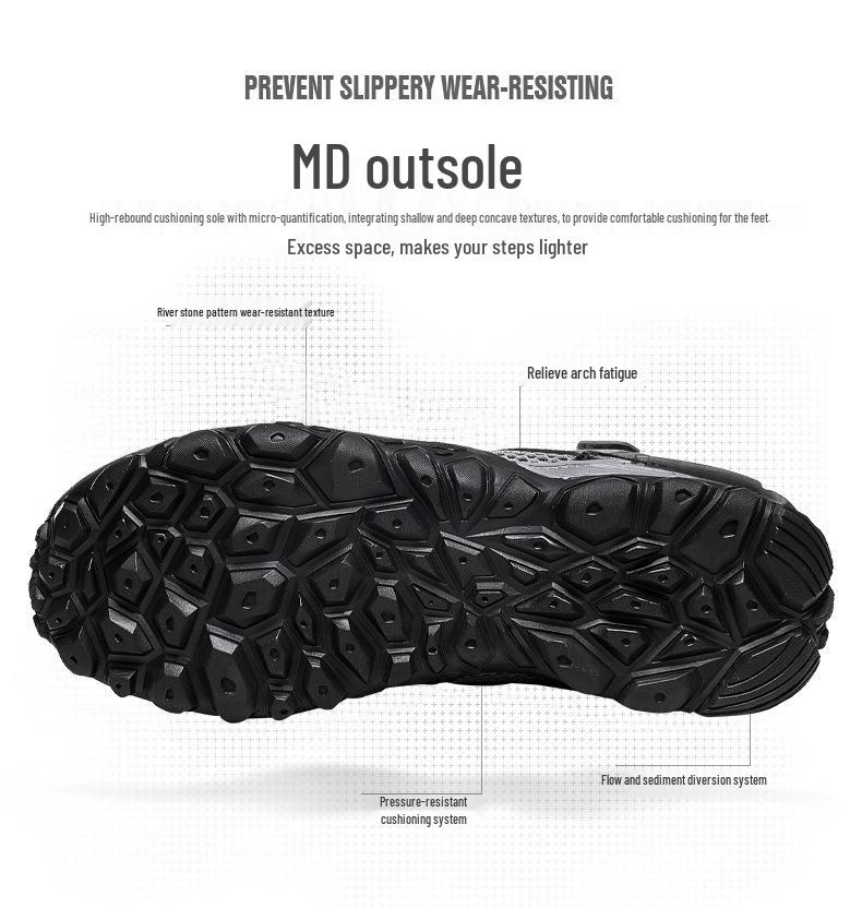Men's Ultra-Light Mesh Breathable Hiking Shoes - Plus Size, All Seasons.
