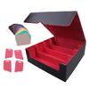 Trading Card Storage Box PU Leather Dustproof Container Gaming Card Holder Large Capacity Card Organizers Enduring