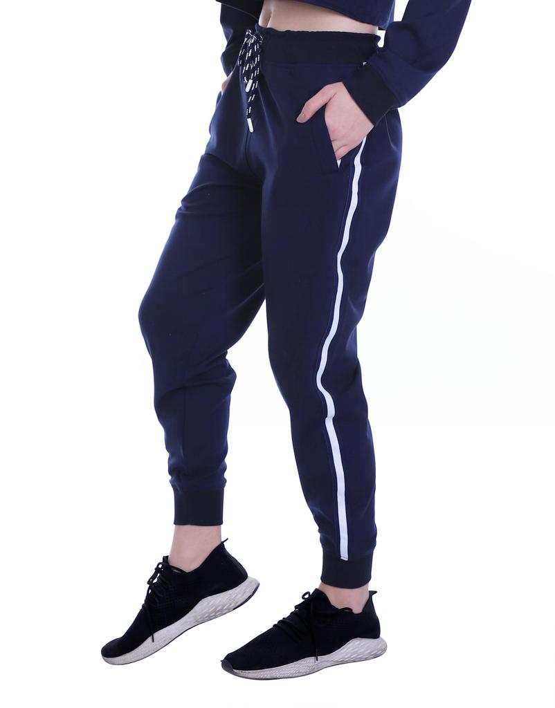 Moomaya Solid Striped Colorblock Sweatpants With Pocket Jogger Pants For