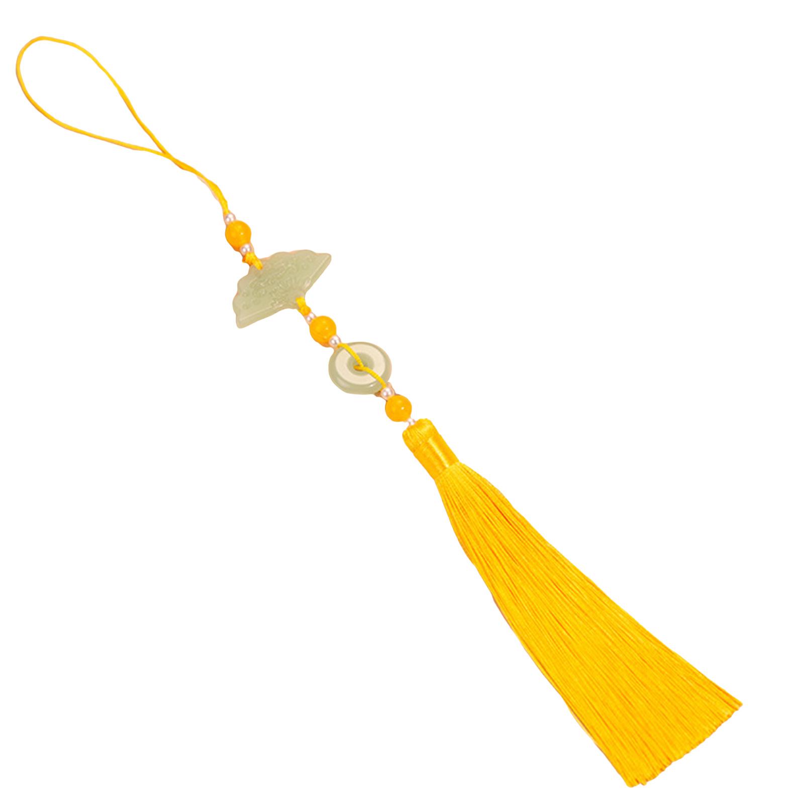 

Элегантный брелок-подвеска с кисточкой в форме веера, полиэстер, декоративная подвеска для подарка или повседневных аксессуаров 7