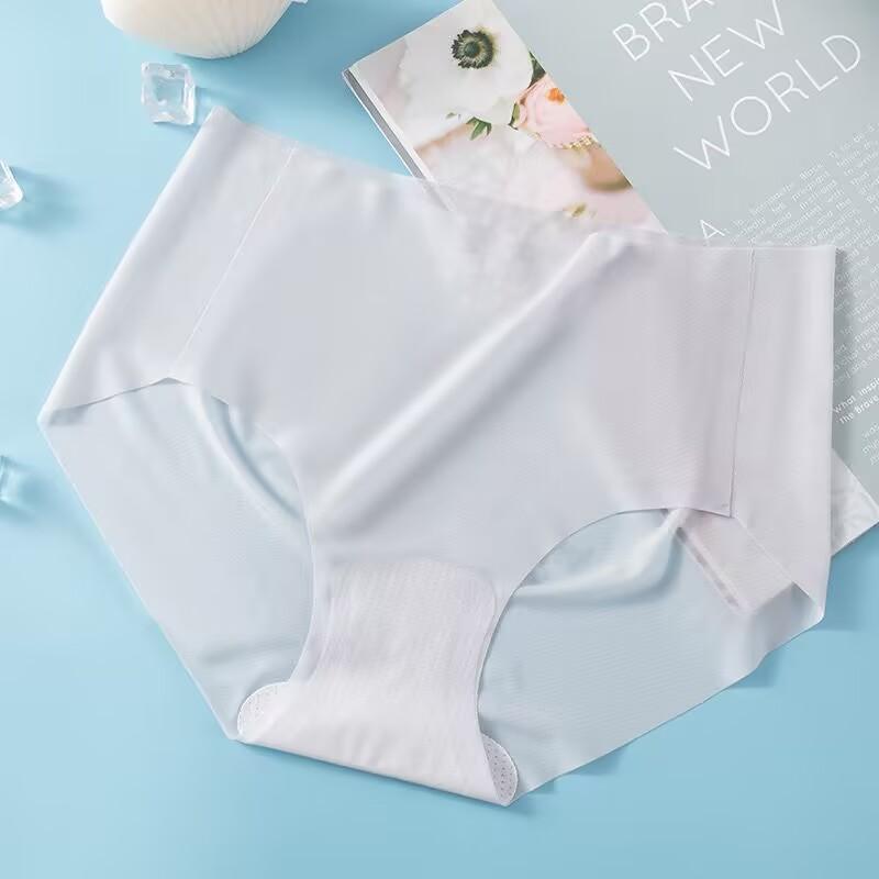 

Женское бесшовное хипстерское нижнее белье без шоу, невидимое эластичное нижнее белье из ледяного шелка, нижнее белье бикини, трусики, трусы, нижнее белье, ультратонкое летнее нижнее белье XL синий