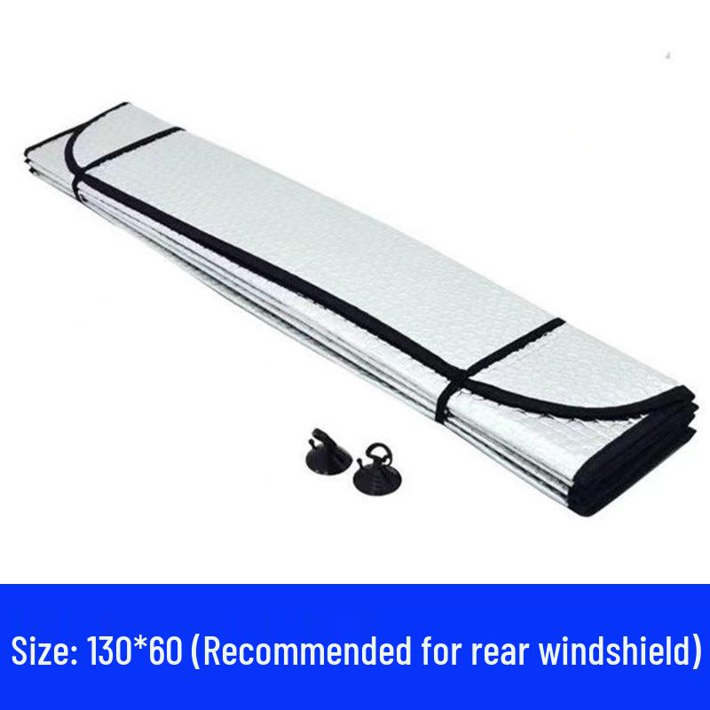 

Universal Sun Visor for Car Windshields: Sun Protection & Heat Insulation, Front and Rear Coverage in One Piece