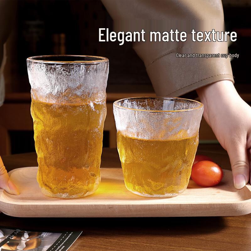 YOLCO Estetyczne Szklane Kubki do Kawy Góra Lodowa