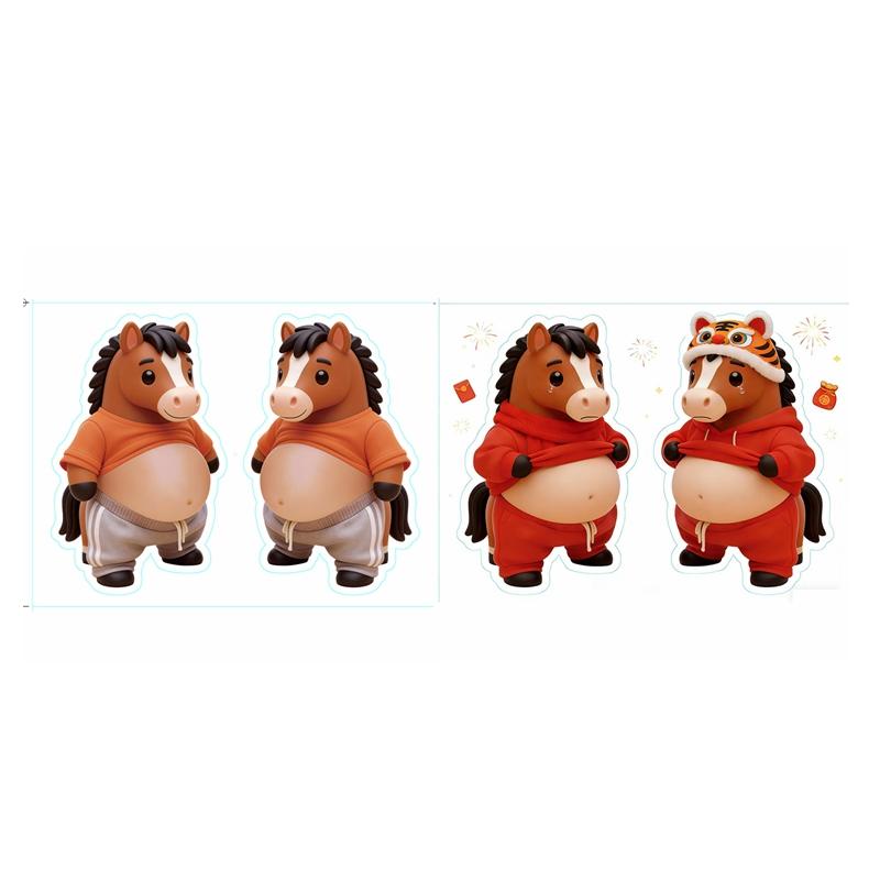 Kawaii Shiba Inu Belly Pinching Fun Stickers 3D Stress-Relieving Pinch Dog Belly Stickers Children Swap Gift Cartoon Sticker