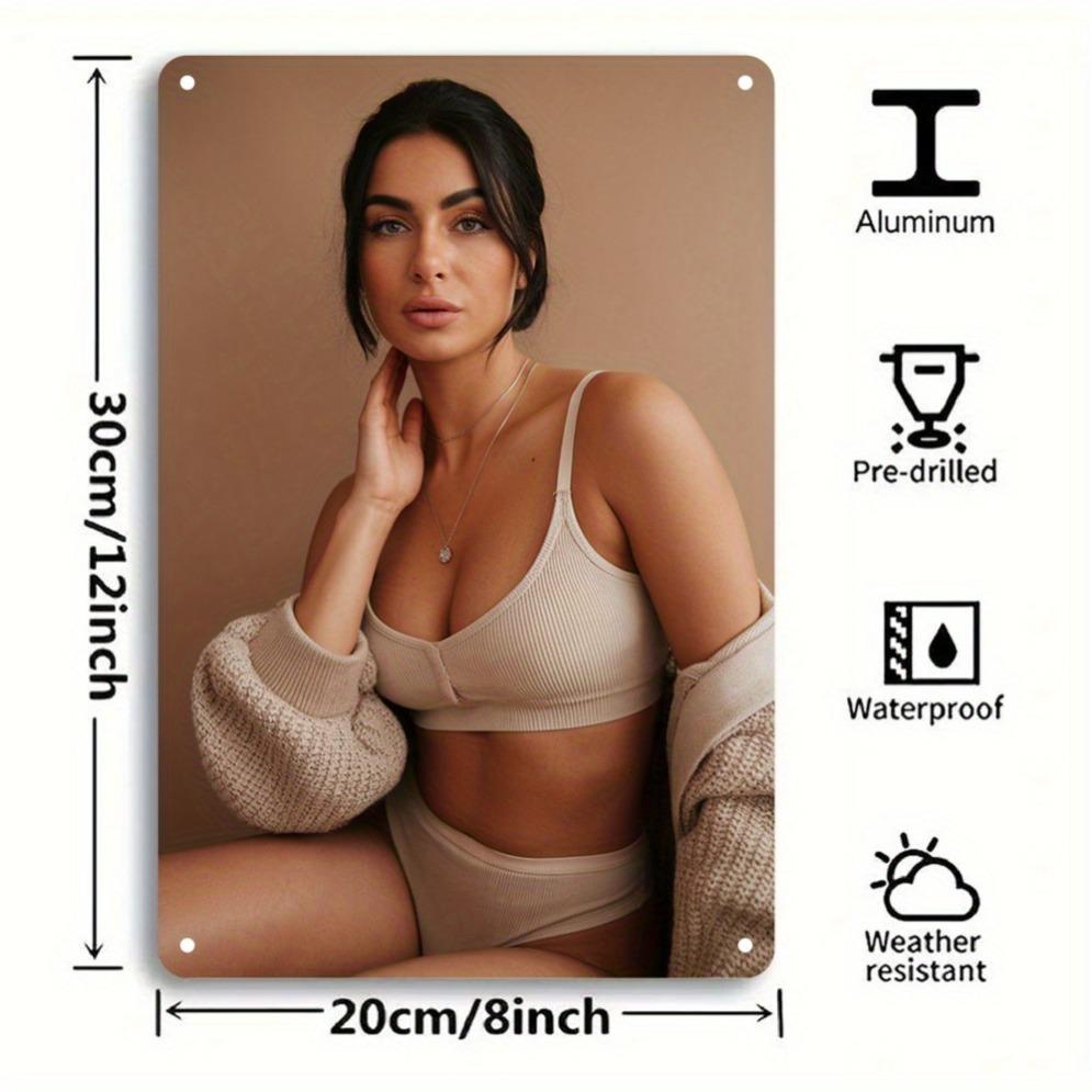 Vintage Aluminum 2D Mural Sign - Fashionable Home Decor Art, Indoor Outdoor Wall Decoration Gift for Room Garden Bar Cafe Of