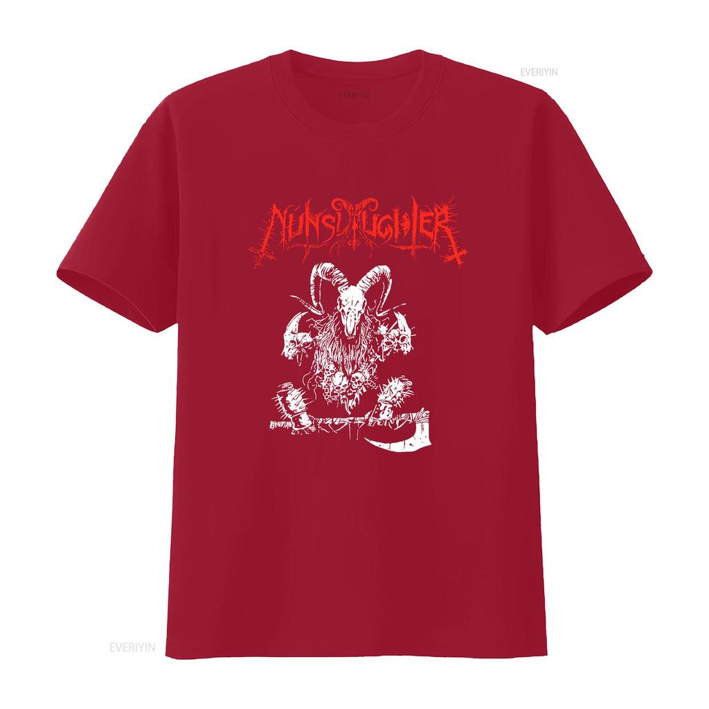 NUNSLAUGHTER T Shirt  Cotton Black Men Full Size S To 5XL DA65 Vintage Washed Slightly Homme Fashion Versatile