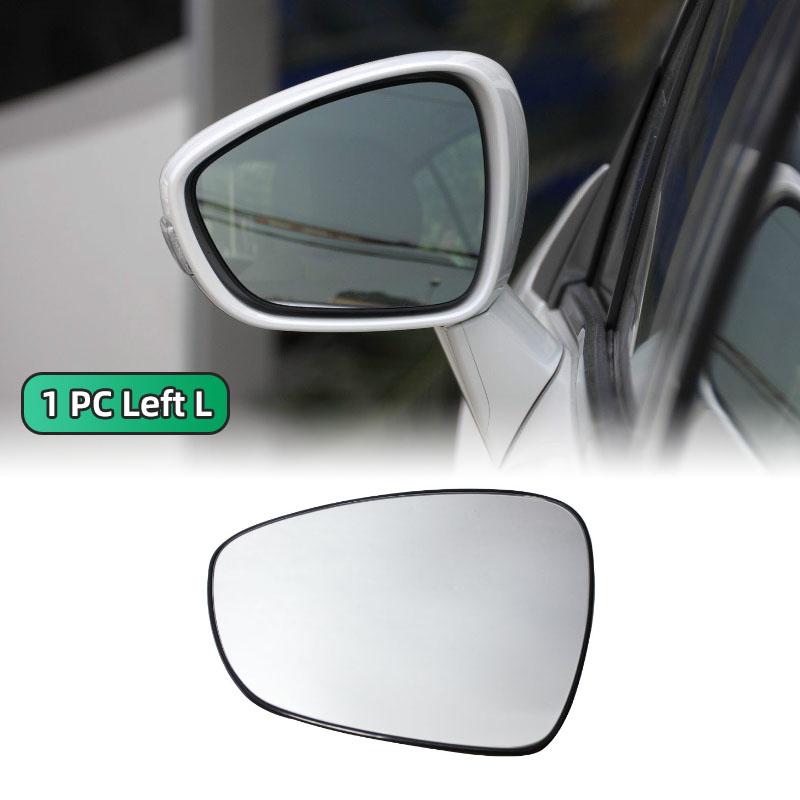 Left/Right Side White Heated Wing Mirror Glass Wide Angle Rearview Mirror For Peugeot 408 2013