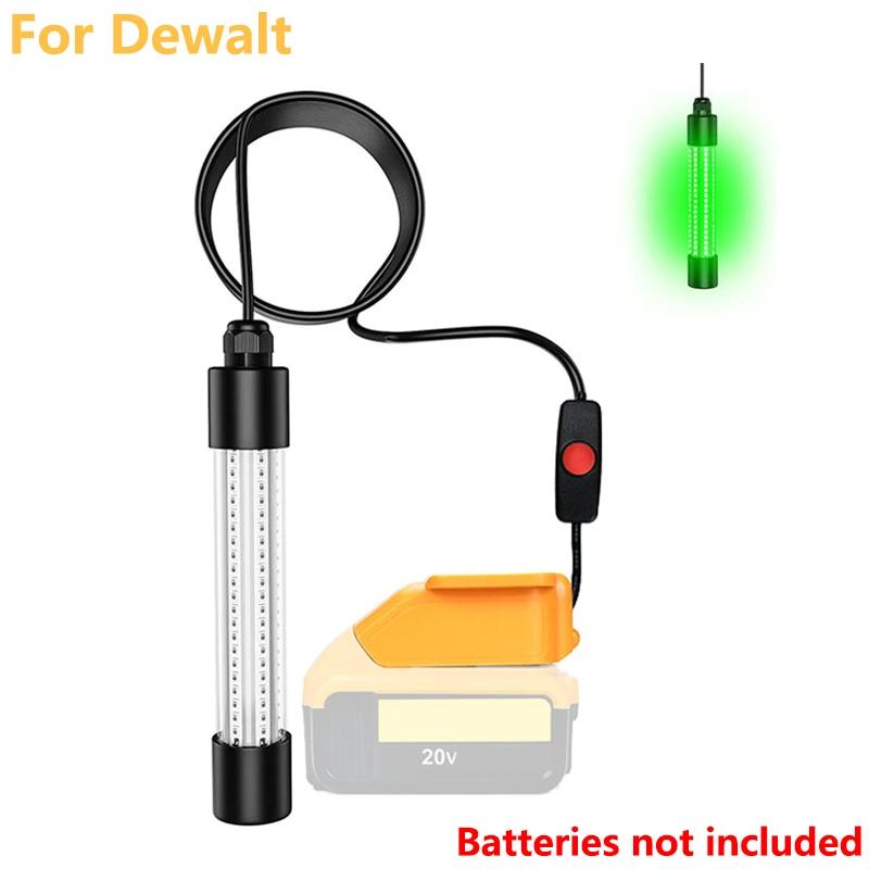 Fishing Lure Lights for Makita/Dewalt/Milwaukee 18V Battery  IP68 Waterproof Underwater Fishing Light Night Fishing Green Light