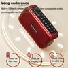 Portable FM Radio Rechargeable Portatil Radios Recorder Wireless Bluetooth 5.3 Speaker Walkman Heavy Bass Handsfree MP3 Player