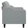 Vidaxl 2-Seater Sofa, Light Gray, 120 Cm, Upholstered In Fabric