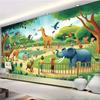2D Plane 1 Piece of Zoo Exploration Background Suitable for Birthdays and Anniversary Celebrations