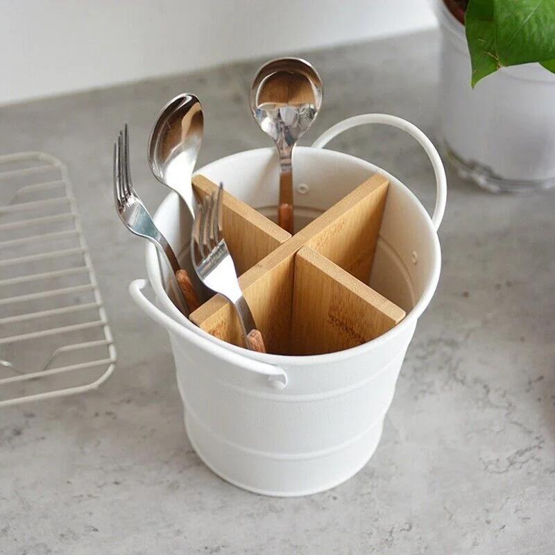 

Cutlery Organizer Knife Stand Spoon Storage Fork Holder Separate Kitchen Decor