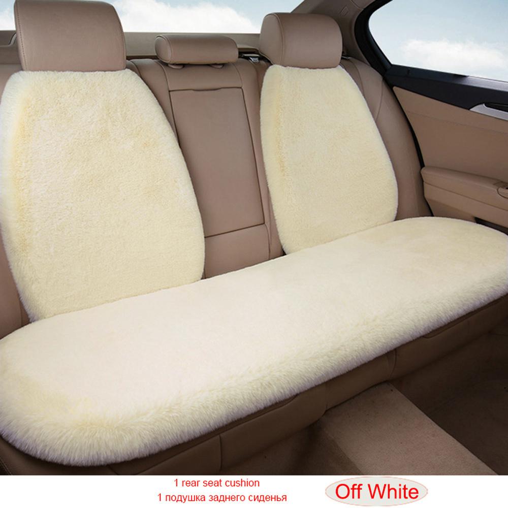 Thickening Plush Car Seat Cover Winter Keep Warm Artificial Rabbit Hair Auto Cushion Cloak Car Seat Mat Protect For Lada KIA etc