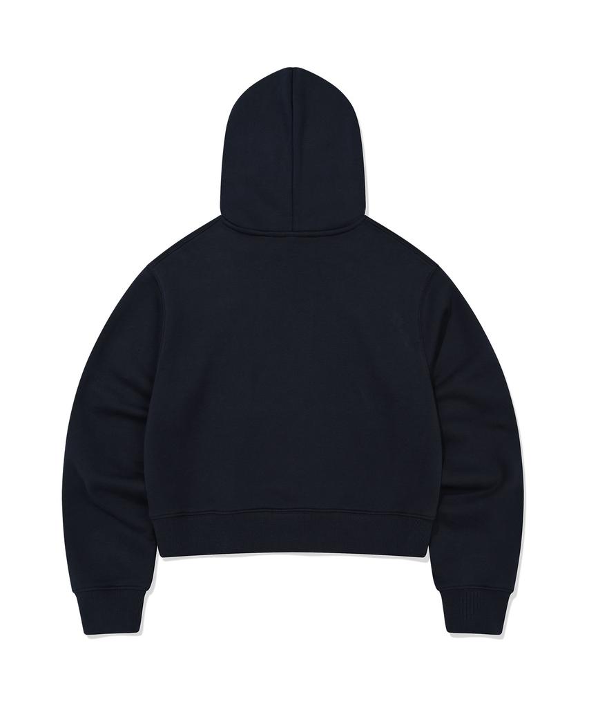 [26Ss] Women'S Lily Wappen Crop Hoodie Navy