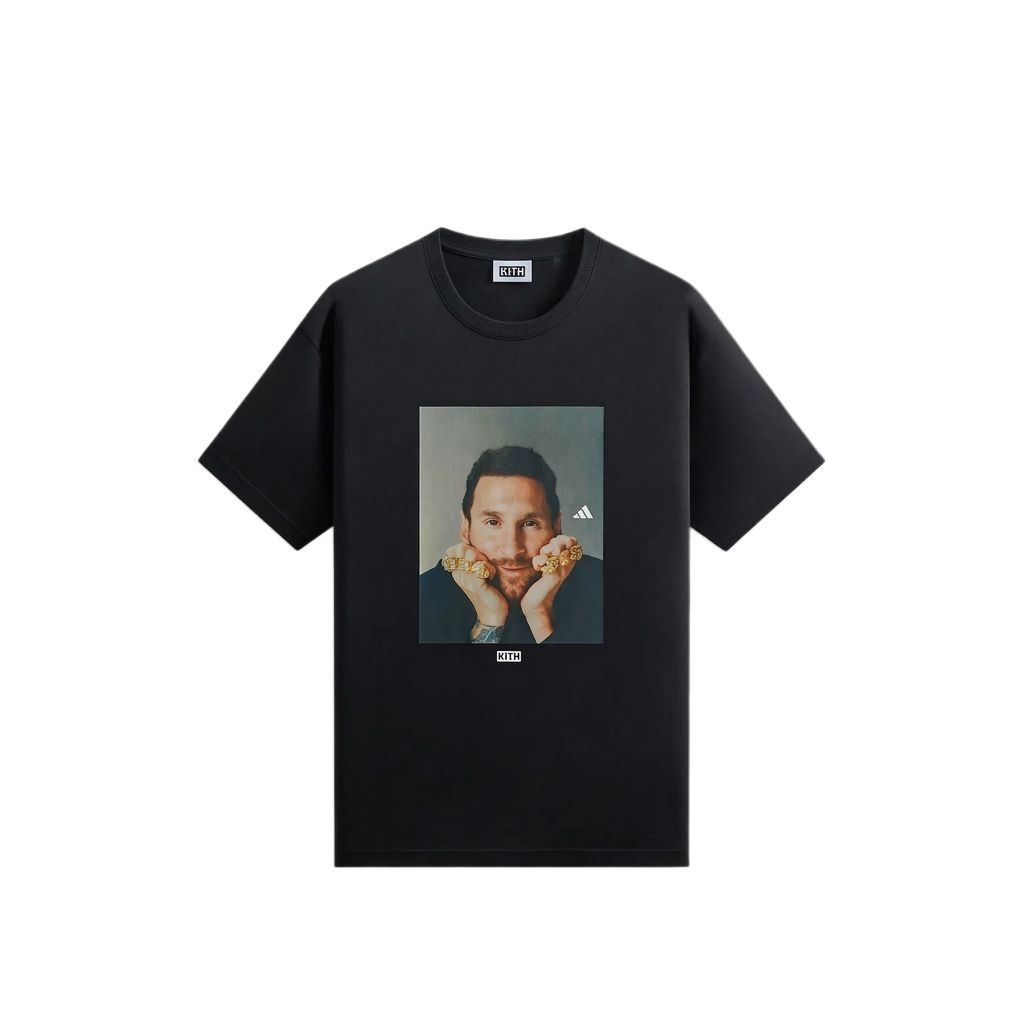 Adidas X Kith X Messi Свитшот с круглым вырезом Удобная футболка с коротким рукавом Мужские Топы KU4263 L