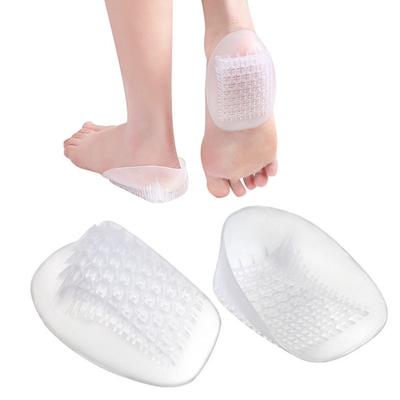 2 Paar robuste Fersenkappen lindern Schmerzen, Müdigkeit, Wabendesign, weiche, unsichtbare Unisex-Fersenschutz-Fersenpolster