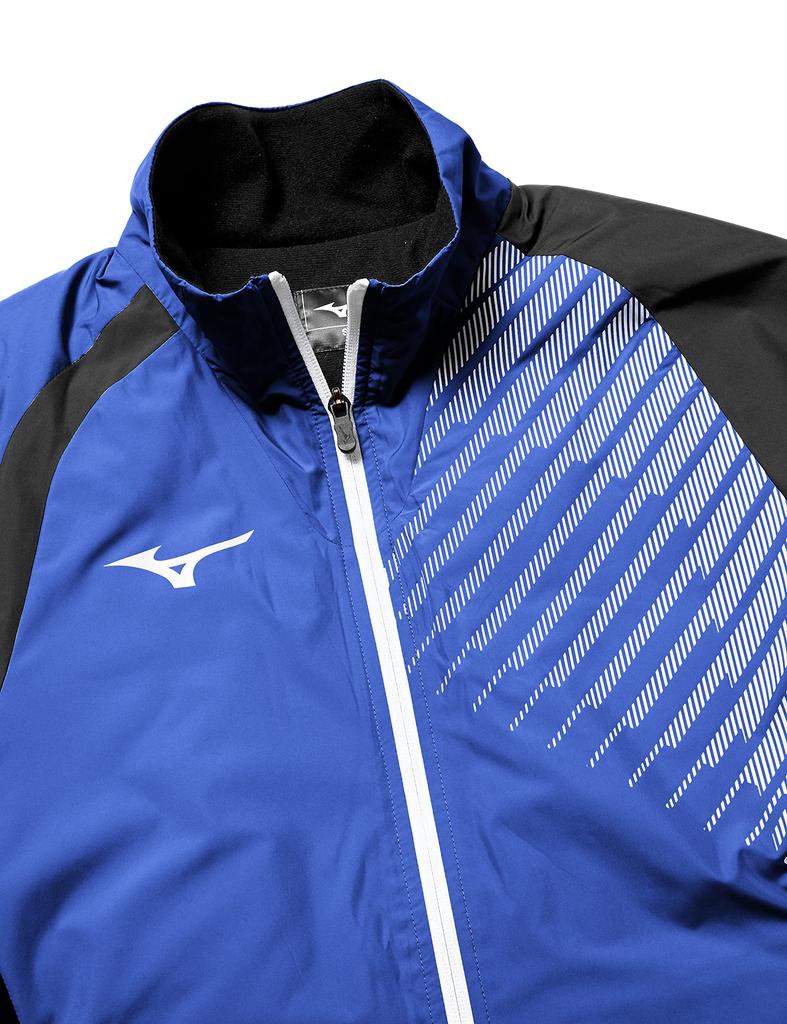 Mizuno Breath Thermo Light Warmer Surf Blue x Size XS Shirt, 62JE8505, Black, (Japan XS)