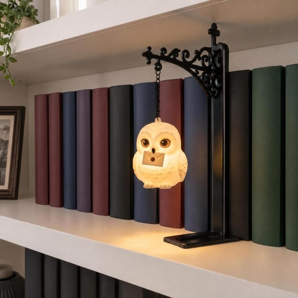 Magical Animal Owl Bookshelf Lamp Warm LED Bookend Atmosphere Light for Home Room Decor