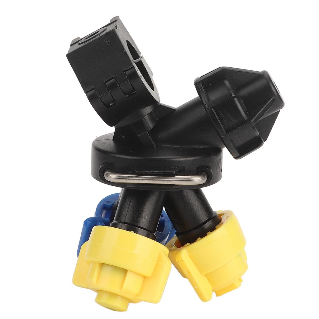 High Pressure Atomization Sprayer Nozzle 3 Heads Fan Shaped Agricultural Pesticide Mist Nozzle Drip Proof Tractor Nozzle